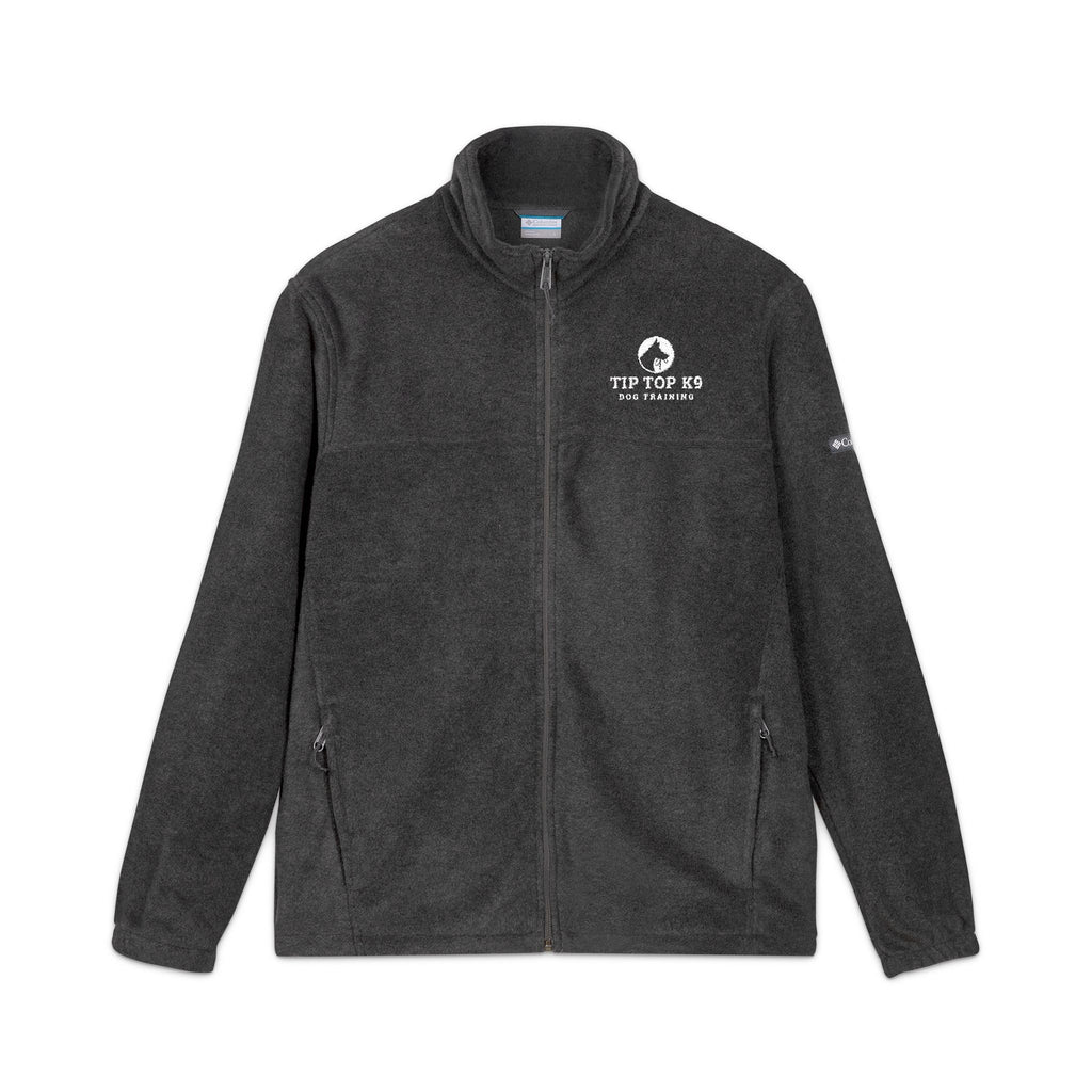 Embroidered Columbia Fleece Jacket — Cozy Outdoor Logo Jacket