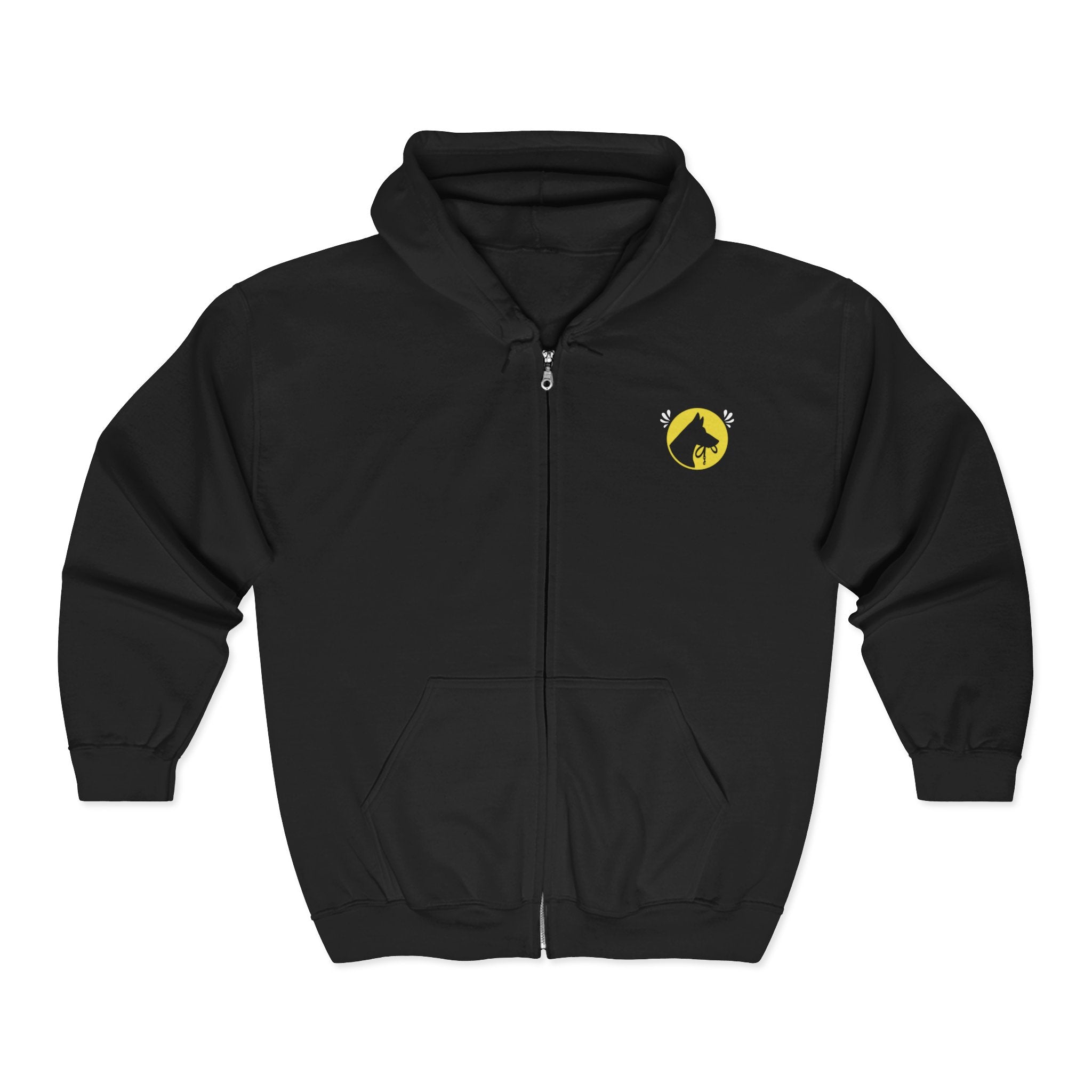 "Not all superheros wear capes..." Dog hair quote zip up hoodie Tip Top K9
