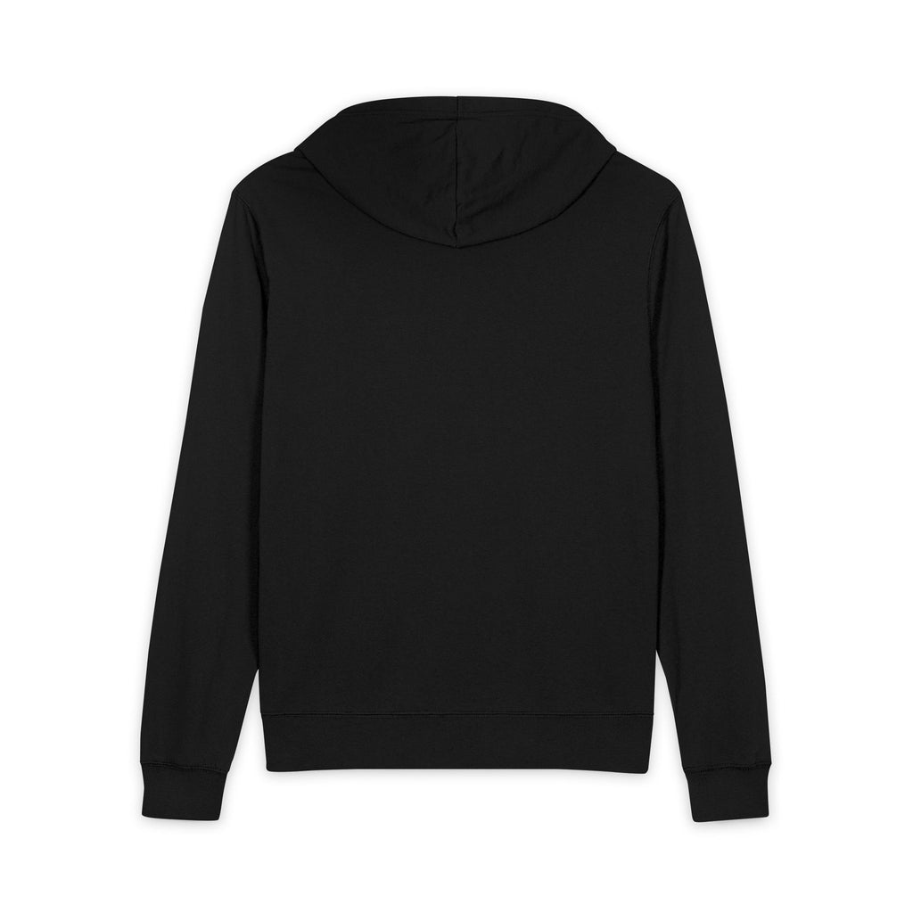 Black Full-Zip Hoodie With Dog Head Logo