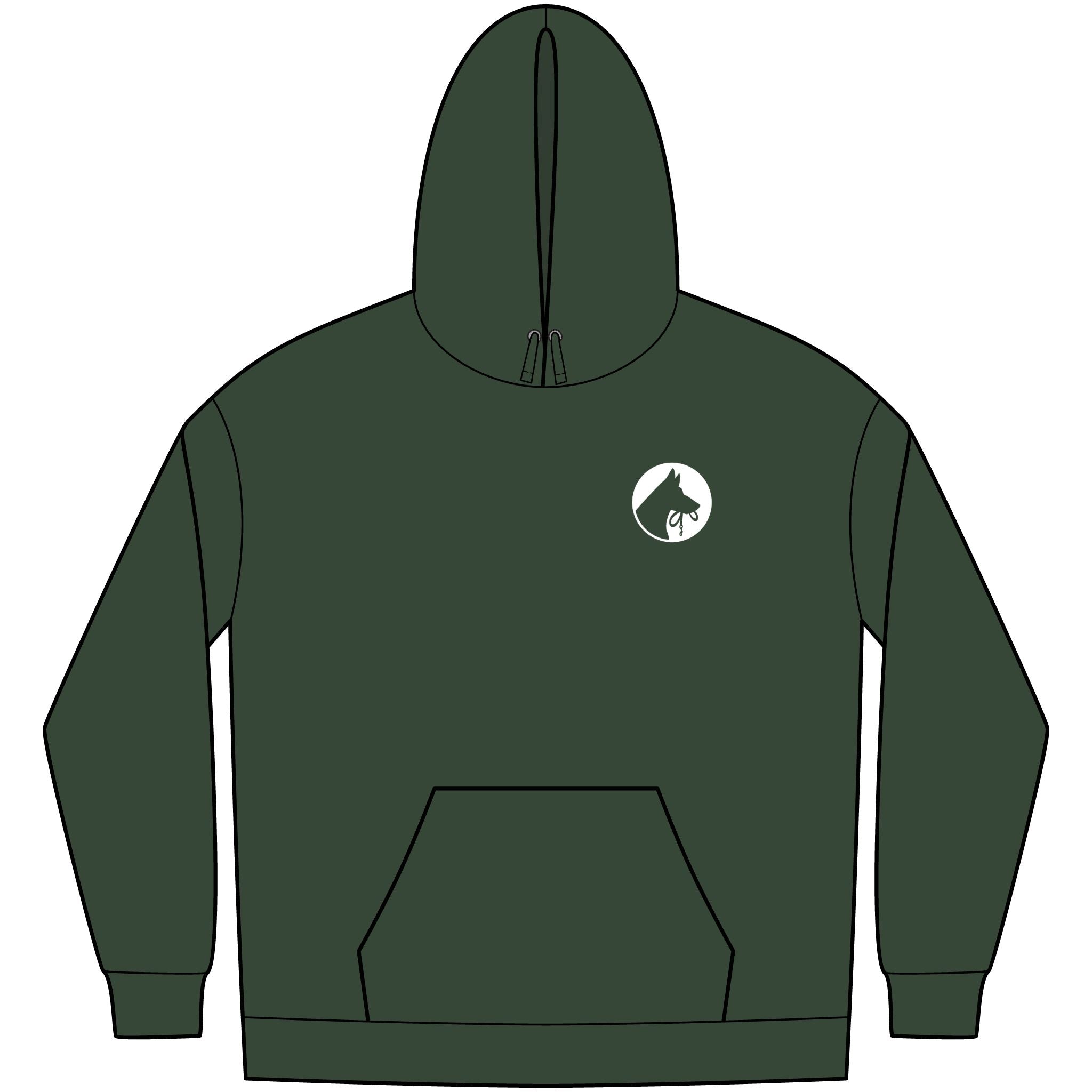Word Art Forest Green Hoodie - Tip Top K9