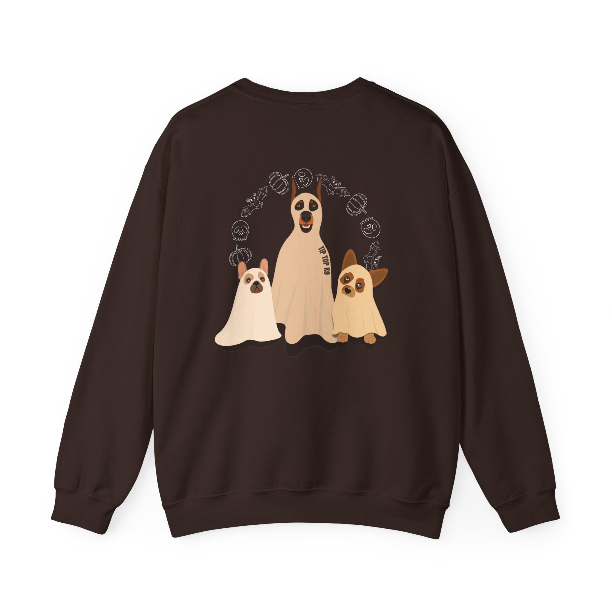 Cozy Pup Halloween Ghost Sweatshirt, TIP TOP K9 LIMITED TIME HOLIDAY MERCH !