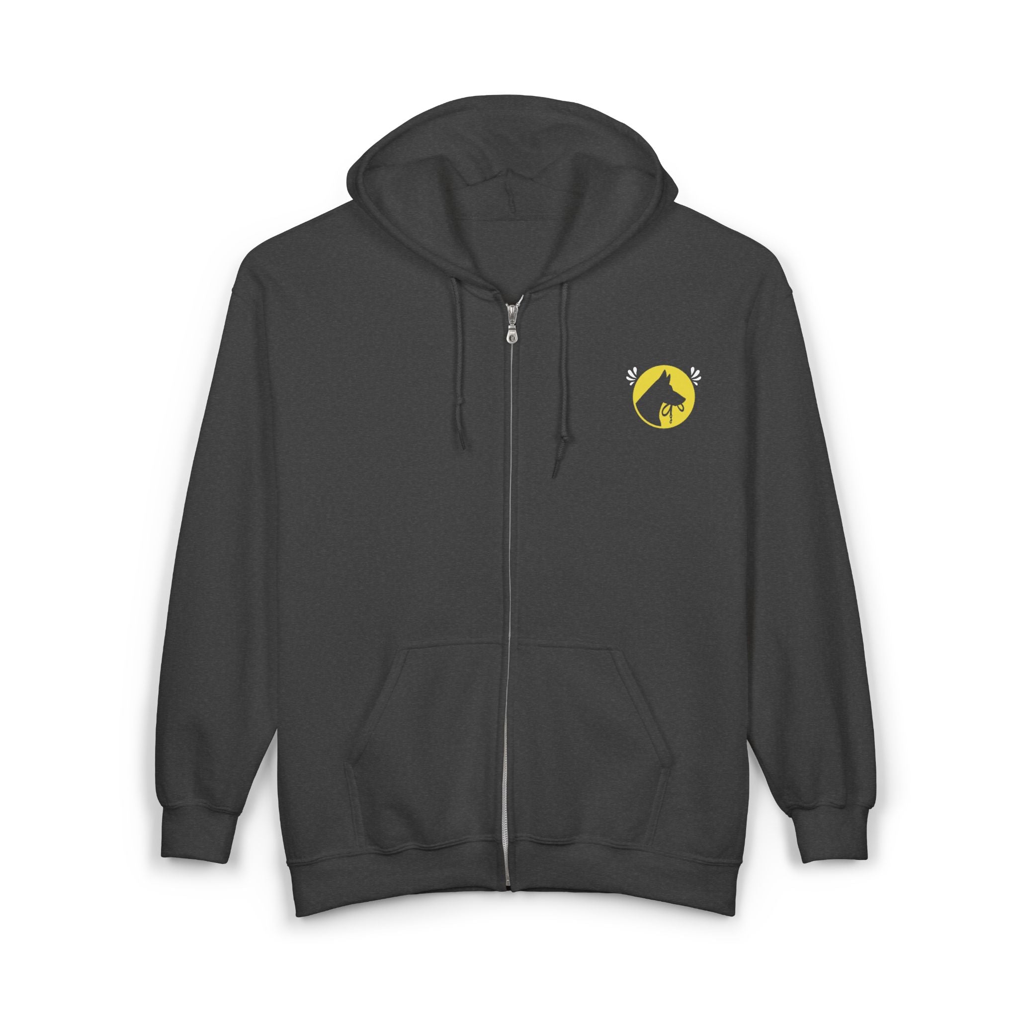 "Not all superheros wear capes..." Dog hair quote zip up hoodie Tip Top K9