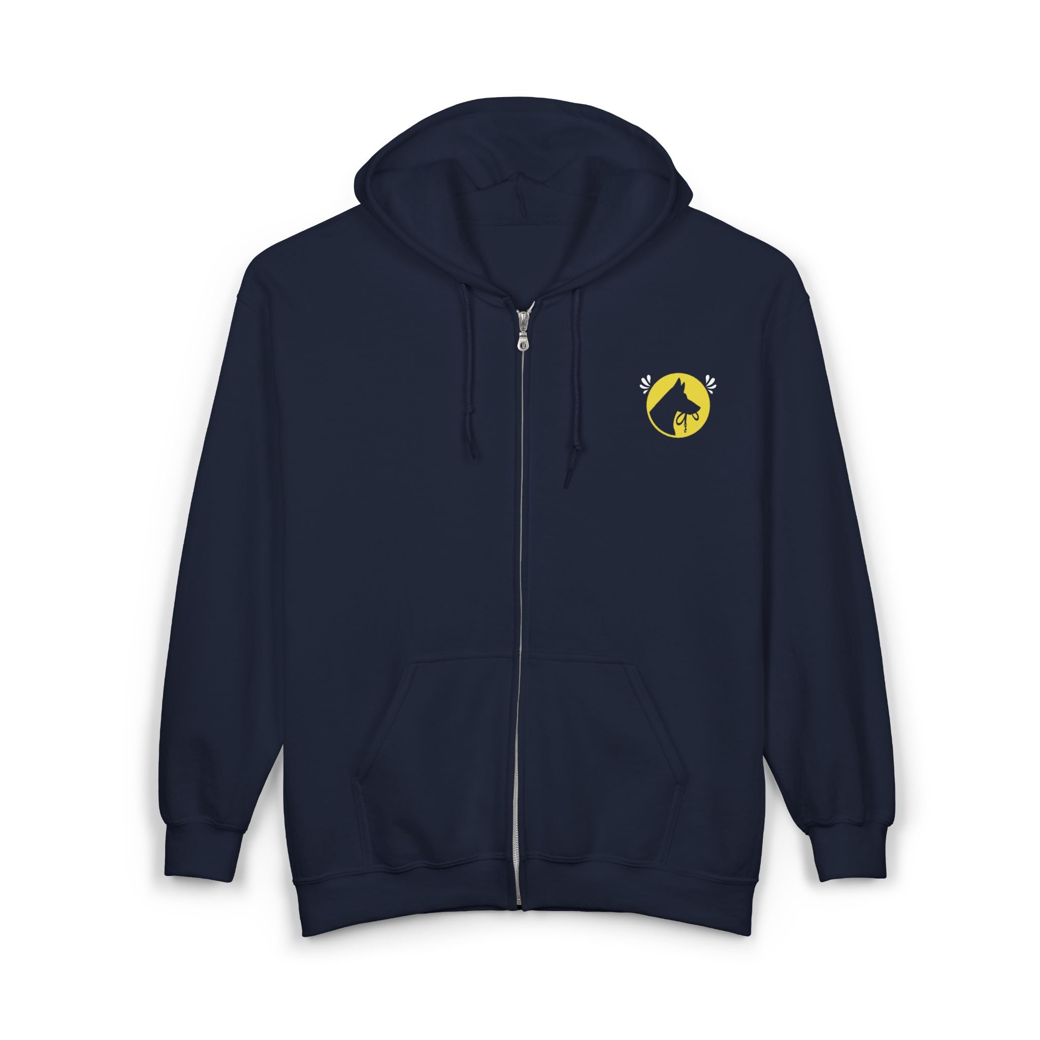 "Not all superheros wear capes..." Dog hair quote zip up hoodie Tip Top K9
