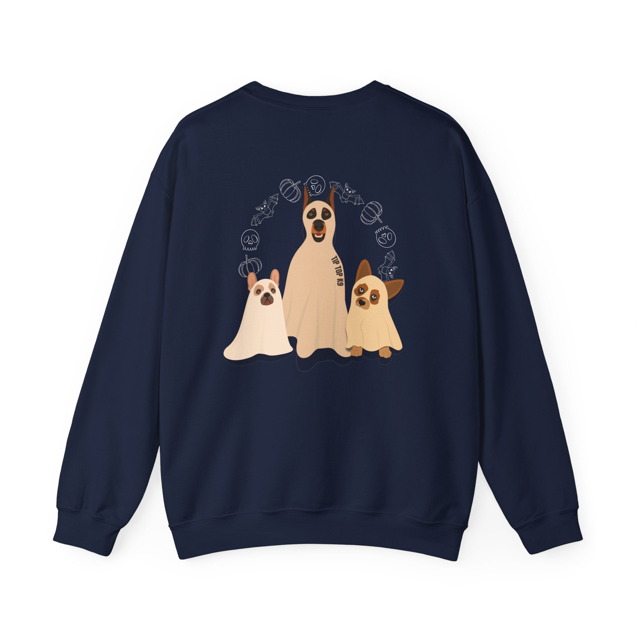 Cozy Pup Halloween Ghost Sweatshirt, TIP TOP K9 LIMITED TIME HOLIDAY MERCH !