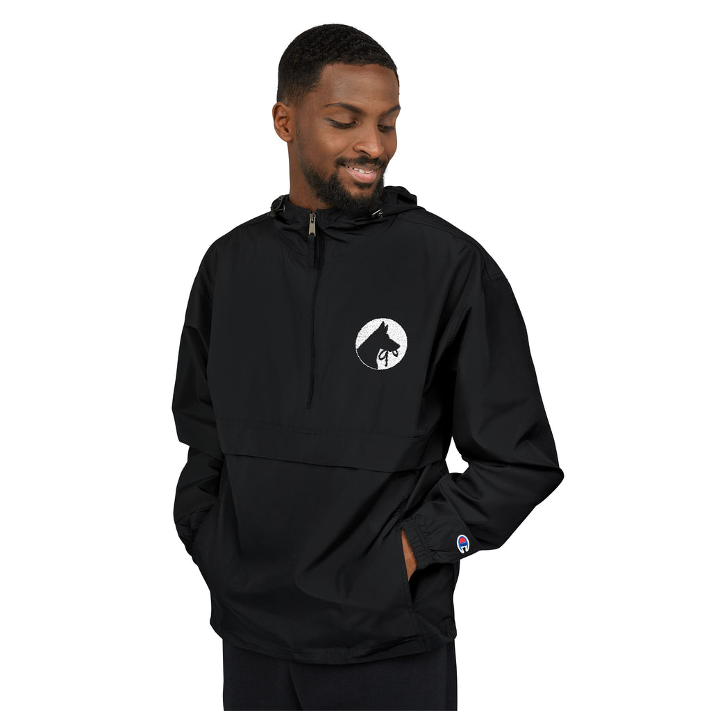 Champion Packable Anorak Jacket — Minimal Skull Logo Windbreaker