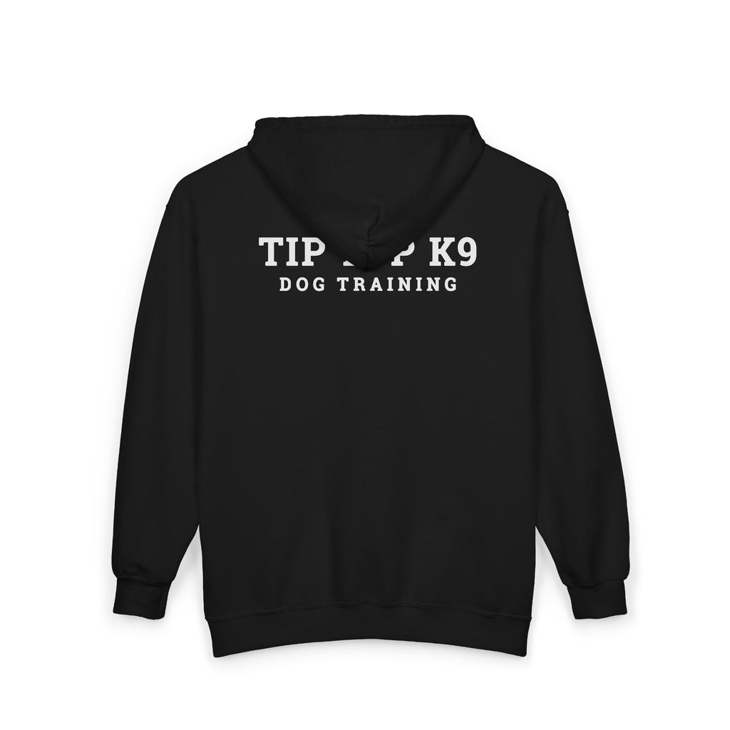 Tip Top K9 Dog Training Full-Zip Hoodie — Logo Zip-Up Sweatshirt for Dog Trainers