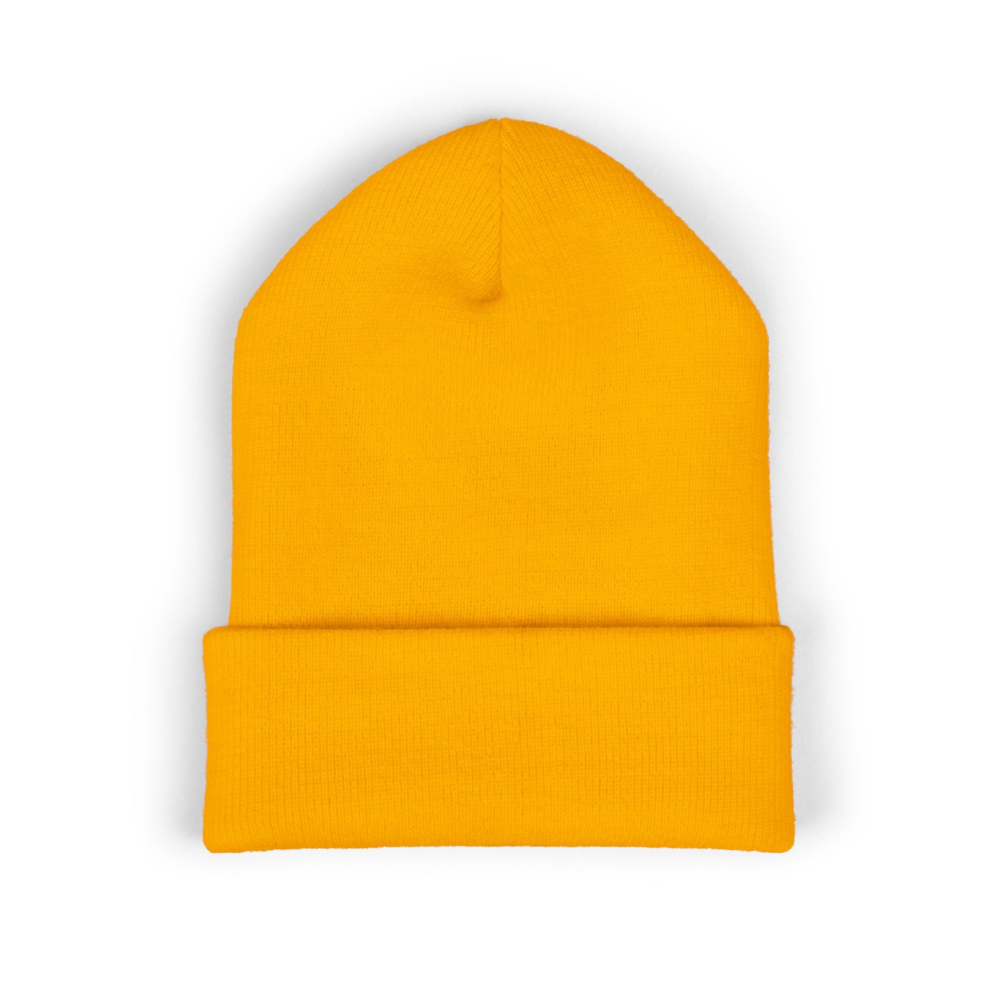 Tip Top K9 Embroidered Cuffed Beanie - Bright Yellow Dog Trainer Hat